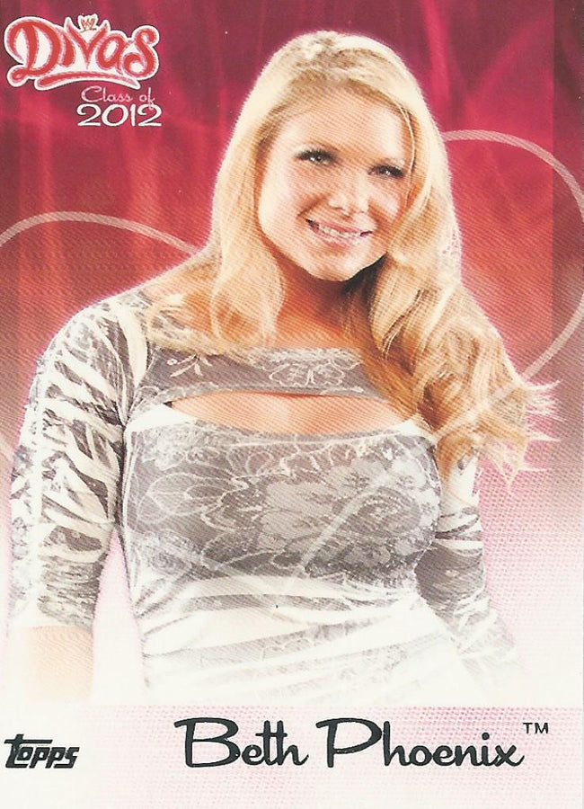 WWE Topps 2012 Divas 4 of 15 Beth Phoenix trading card PW Catalog