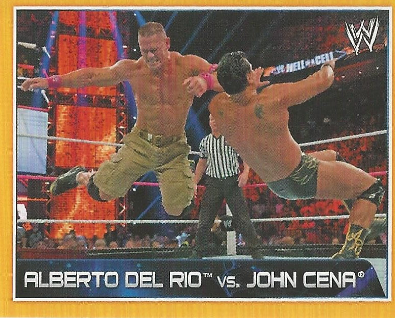 WWE Topps A-Z Sticker Collection 2014 John Cena vs. Alberto Del Rio #119