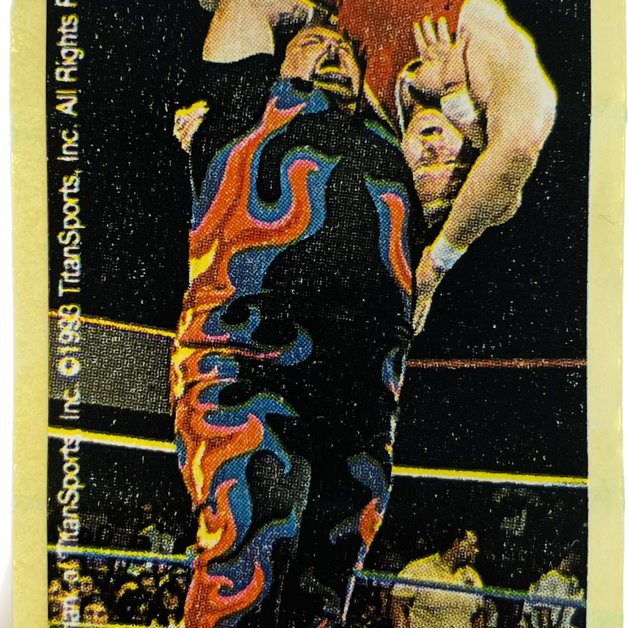 WWF Dunkin Bubble Gum Stickers (1993) No. 11 Bam Bam Bigelow PW Catalog