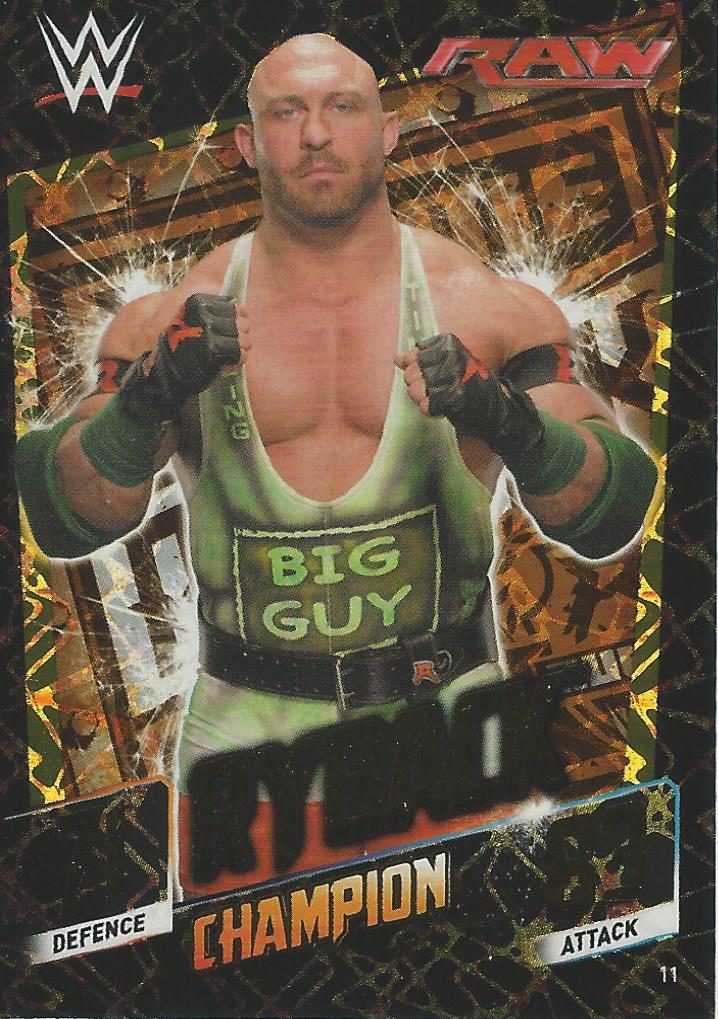 WWE Topps Slam Attax 2015 Then Now Forever Ryback Champion #11