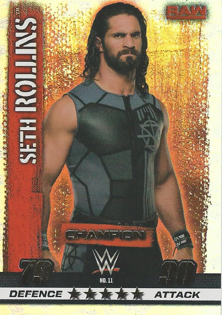 WWE Topps Slam Attax 10th Edition 2017 Champion Seth Rollins #11