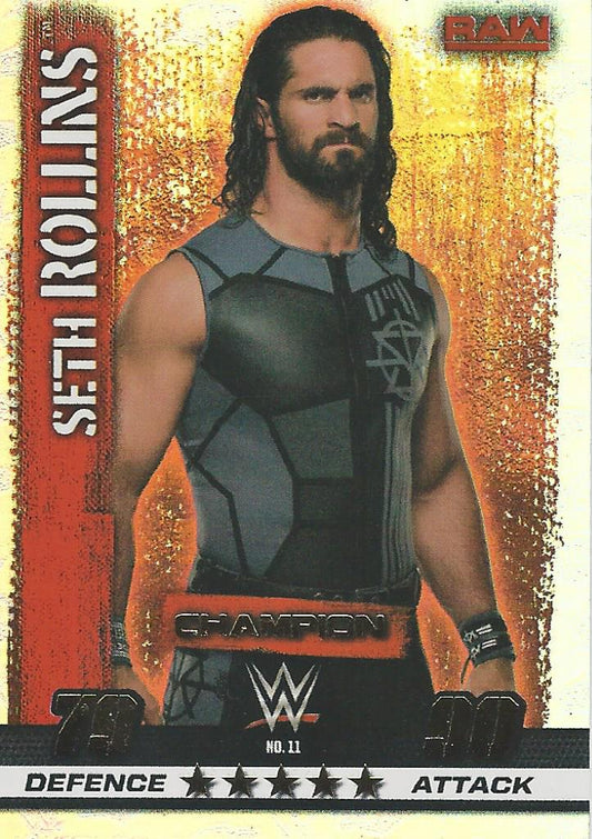 WWE Topps Slam Attax 10th Edition 2017 Champion Seth Rollins #11