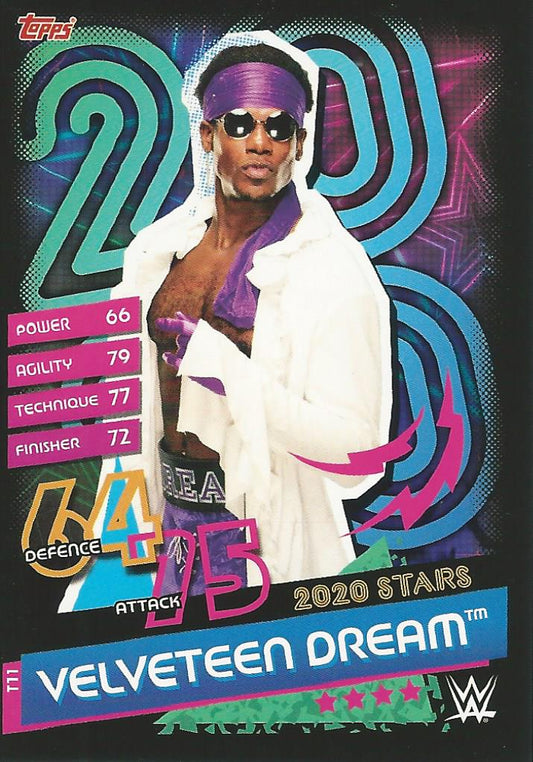 WWE Topps Slam Attax Reloaded 2020 Velveteen Dream T11 trading card PW Catalog