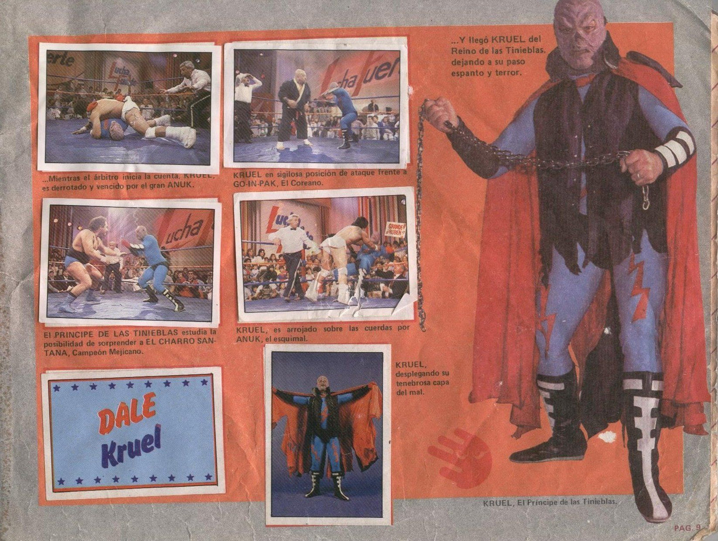 Lucha Fuerte Stickers Album From Argentina 1988 Stickers Album PW Catalog