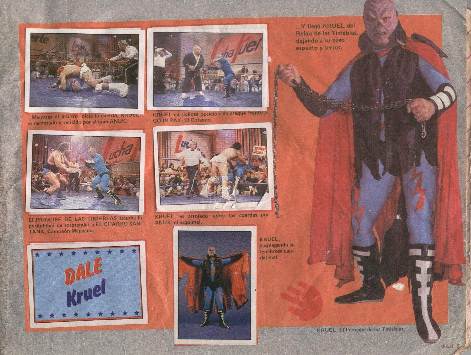 Lucha Fuerte Stickers Album From Argentina 1988 Stickers Album PW Catalog