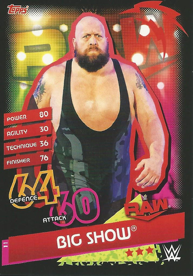 WWE Topps Slam Attax Reloaded 2020 Big Show #11