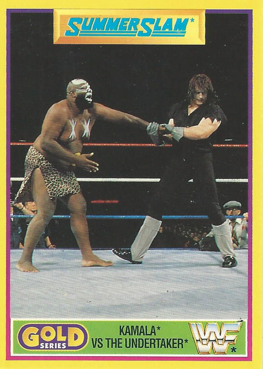 WWF Merlin Gold Series 2 1992 Undertaker vs Kamala #11