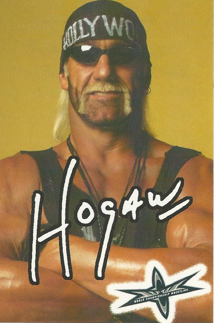WCW Crazy Planet Stickers 1999 Hulk Hogan trading card PW Catalog