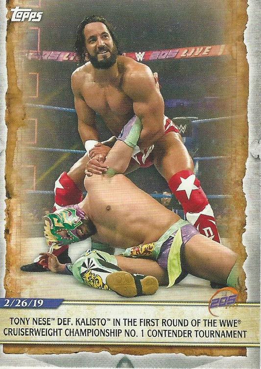 WWE Topps Road to Wrestlemania 2020 Tony Nese #11