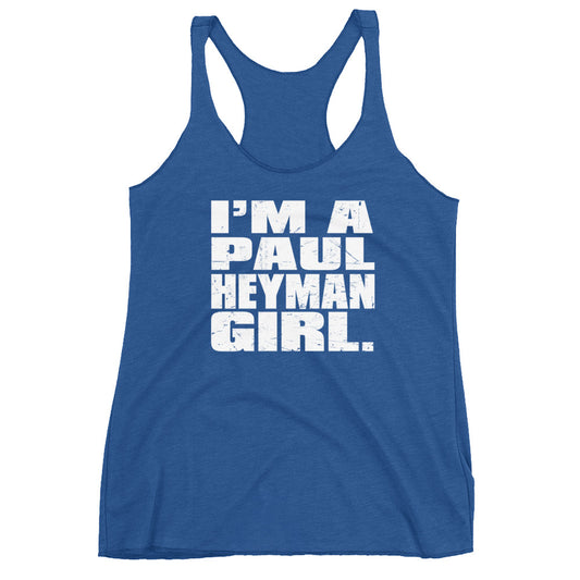 Paul Heyman "I'm a Paul Heyman Girl" Women's Racerback Tank Top Tank Top PW Catalog