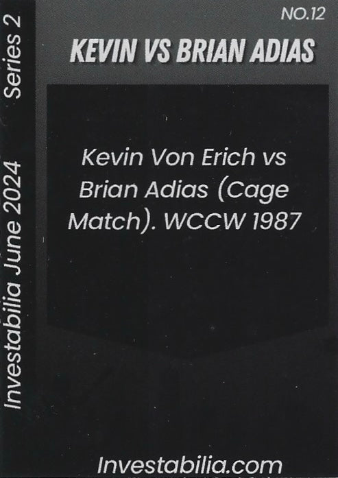 The Iron Claw vs Brian Adias trading card PW Catalog