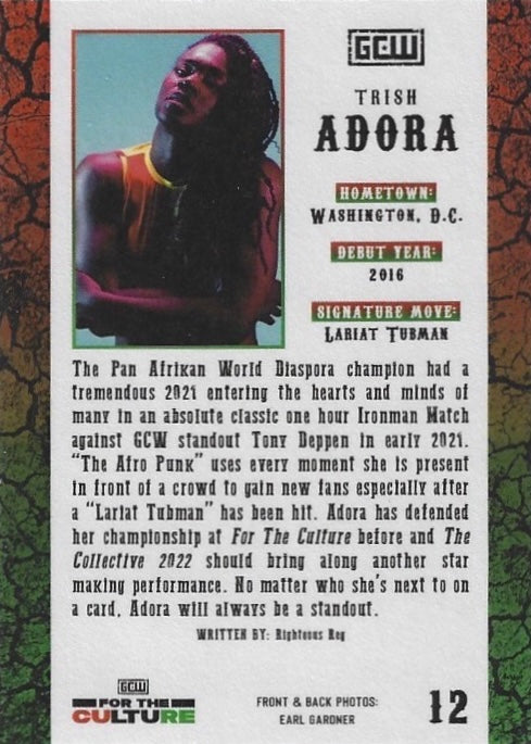 Trish Adora trading card PW Catalog