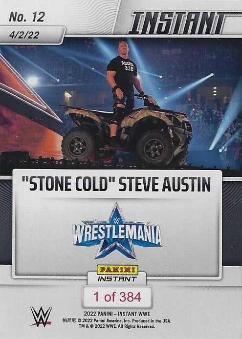 “Stone Cold” Steve Austin – “Stone Cold” Steve Austin Raises Hell in Return to the Ring trading card PW Catalog