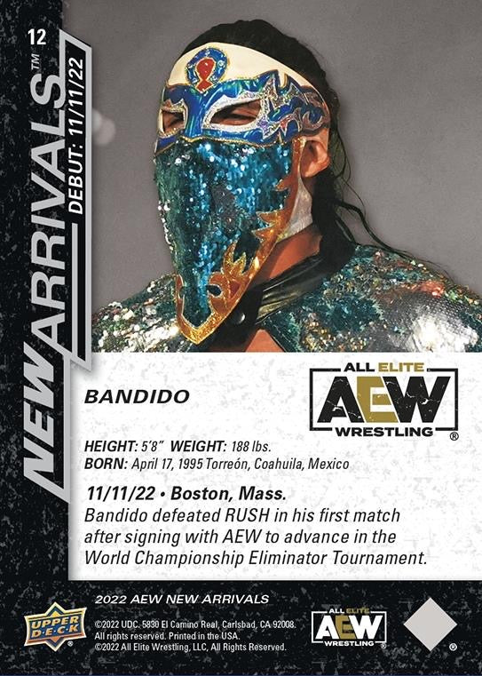 Bandido trading card PW Catalog