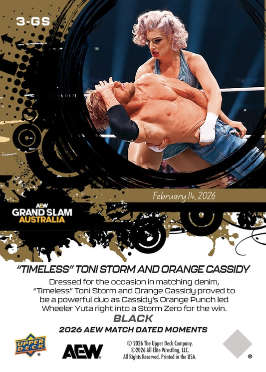 “Timeless” Toni Storm and Orange Cassidy – “Timeless” Toni Storm and Orange Cassisdy Combine on an Orange Punch Into a Storm Zero to Take Down Wheeler Yuta and Marina Shafir
