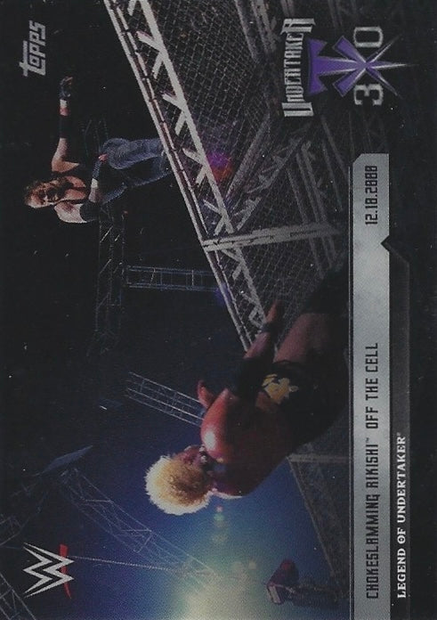 12.18.2000 – Chokeslamming Rikishi OFF the Cell trading card PW Catalog