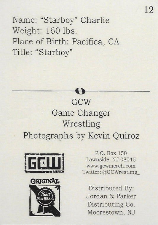 Starboy Charlie trading card PW Catalog