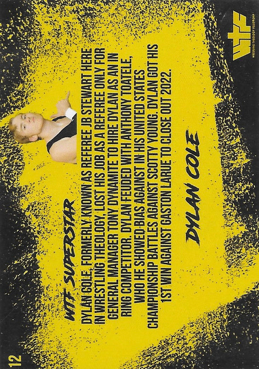 Dylan Cole trading card PW Catalog