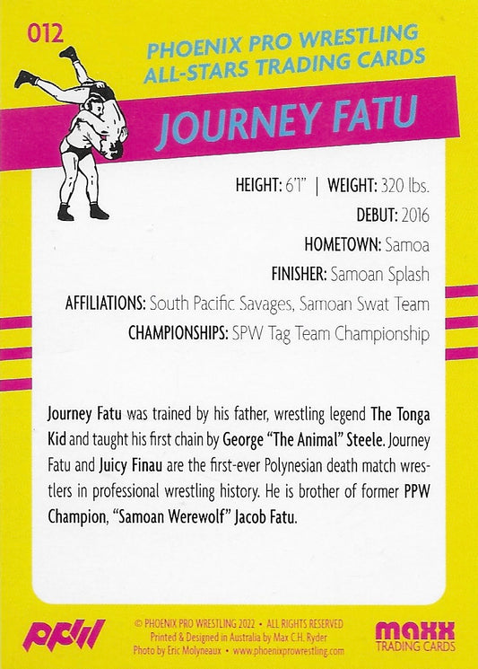 Journey Fatu trading card PW Catalog