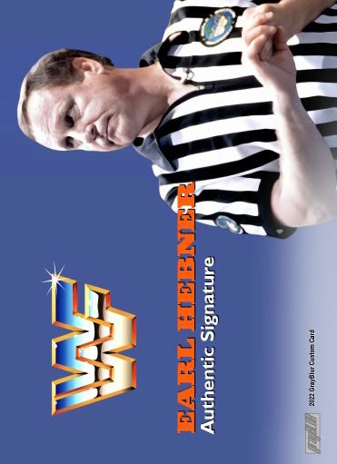 Earl Hebner – WWF trading card PW Catalog