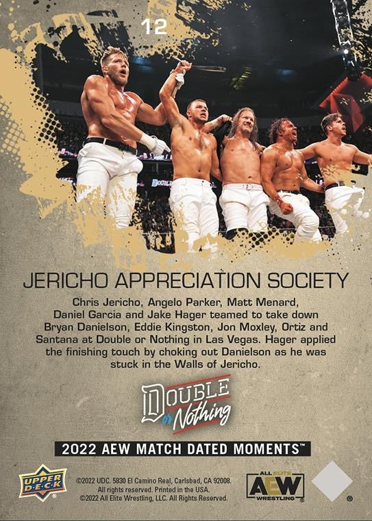 Jericho Appreciation Society – the Jericho Appreciation Society Survives the Anarchy in the Arena Match at Double or Nothing