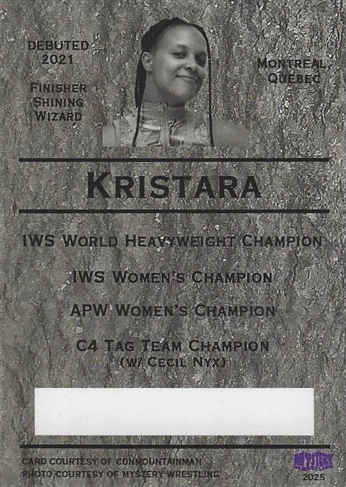 ‘The Sweetest PEA’ Kristara trading card PW Catalog