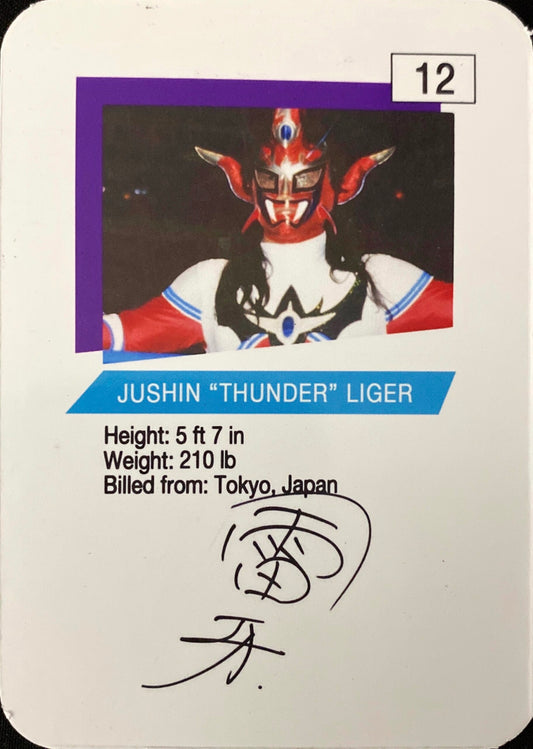 Jushin “Thunder” Liger trading card PW Catalog