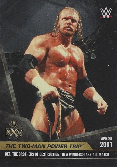 APR 29 2001 – the Two-Man Power Trip DEF. the Brothers of Destruction in a Winners-Take-All Match trading card PW Catalog