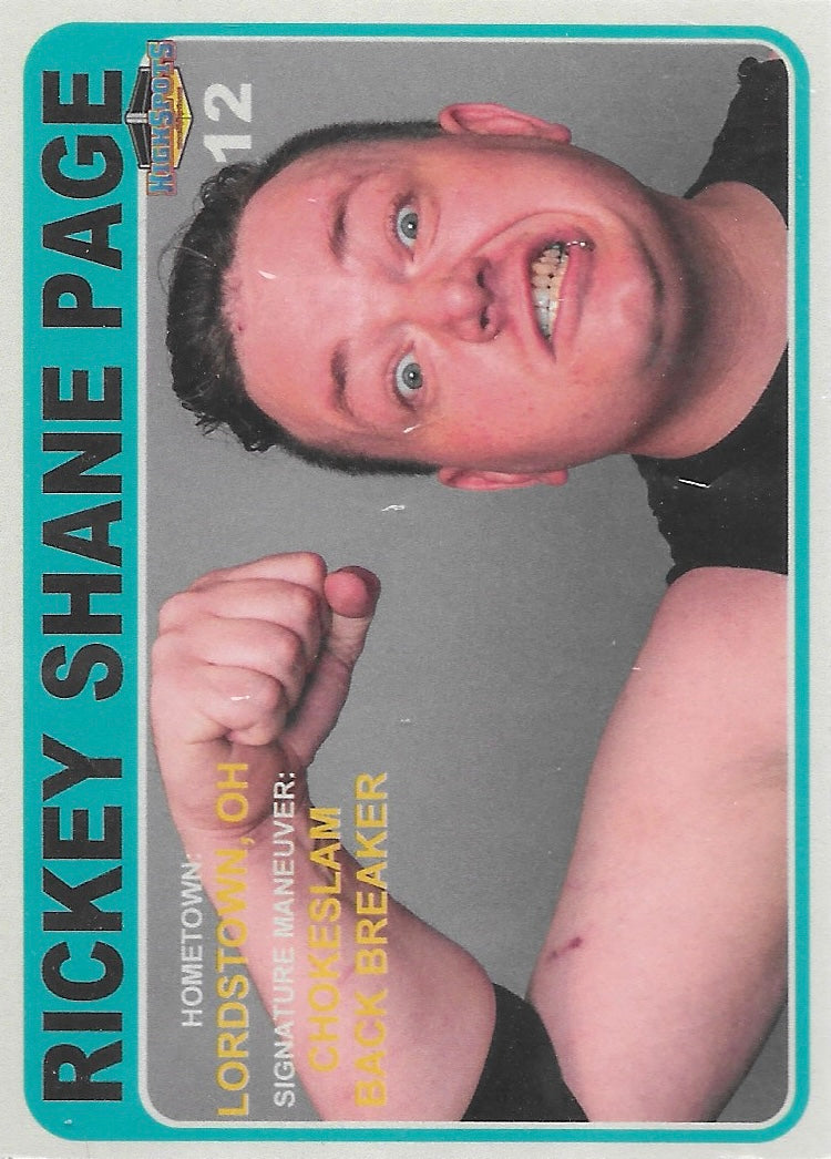 Rickey Shane Page trading card PW Catalog