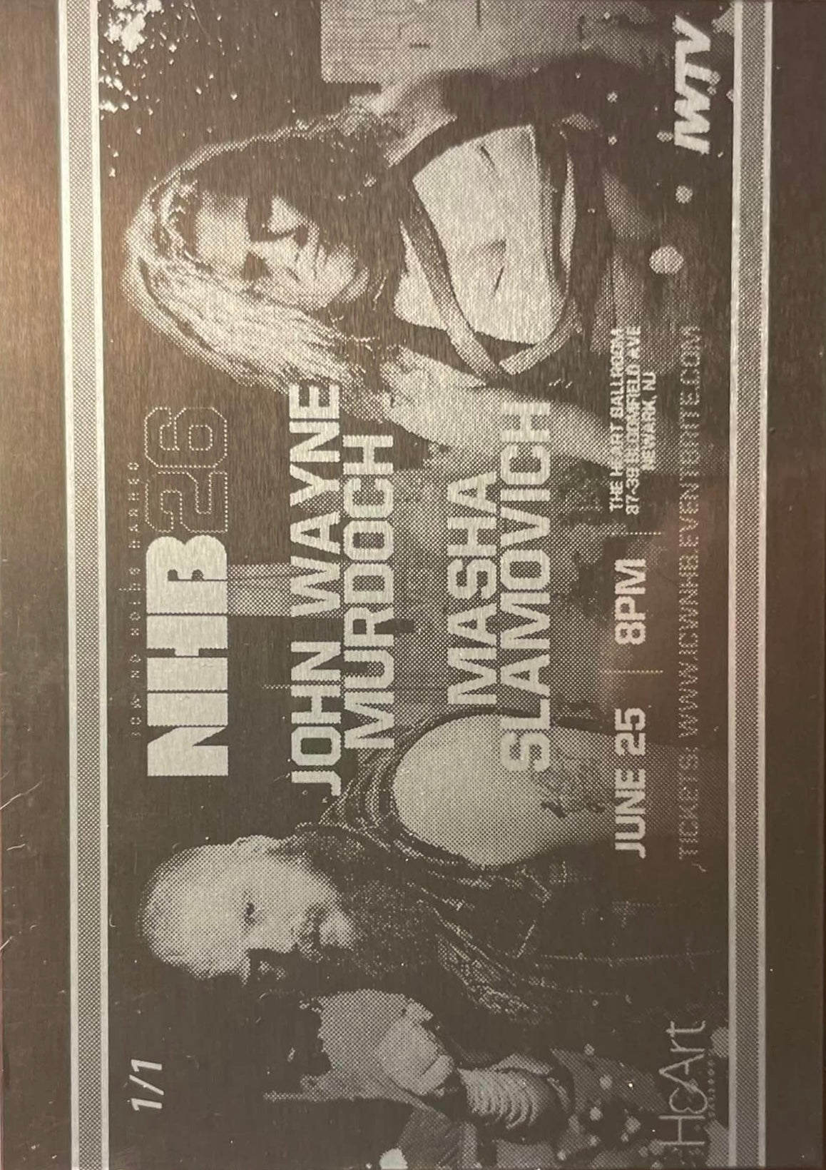 John Wayne Murdoch vs Masha Slamovich trading card PW Catalog