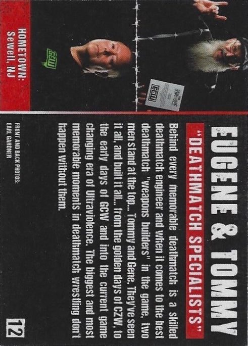 “Deathmatch Specialists” Eugene & Tommy trading card PW Catalog