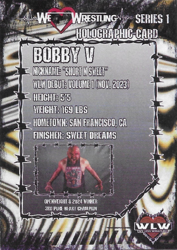 Bobby V – 3rd Pure Heart Champion trading card PW Catalog