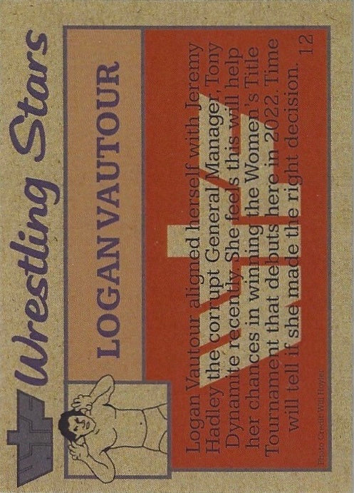 Logan Vautour trading card PW Catalog