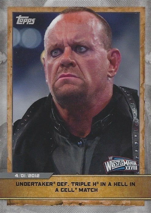 Wrestlemania Xxviii – Undertaker DEF. Triple H in a Hell in a Cell Match