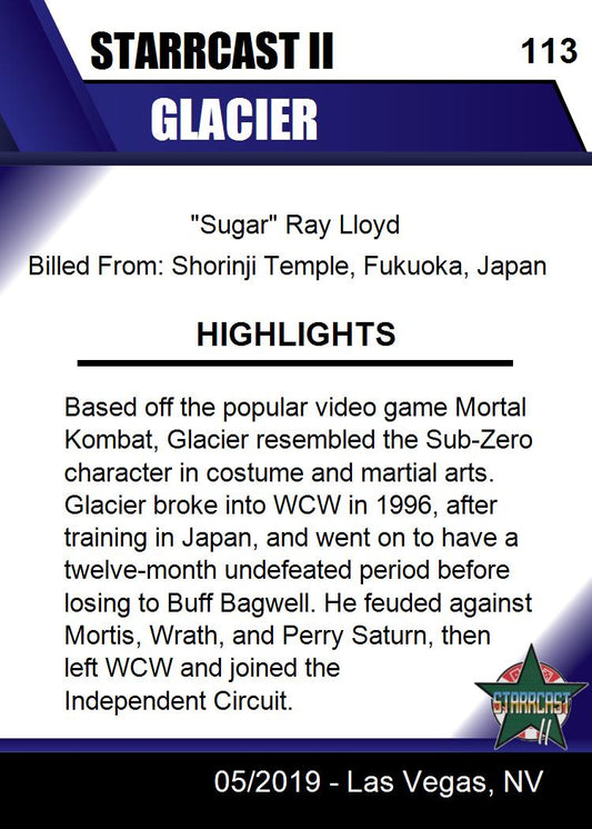 Glacier trading card PW Catalog