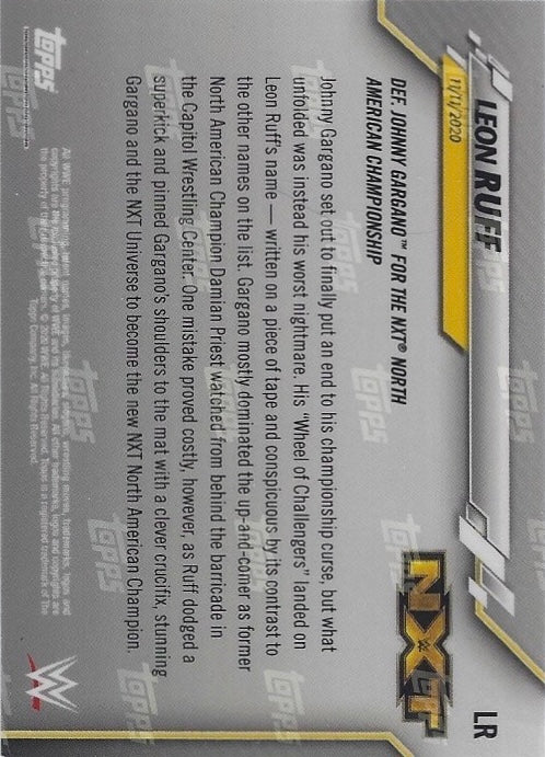 Leon Ruff trading card PW Catalog