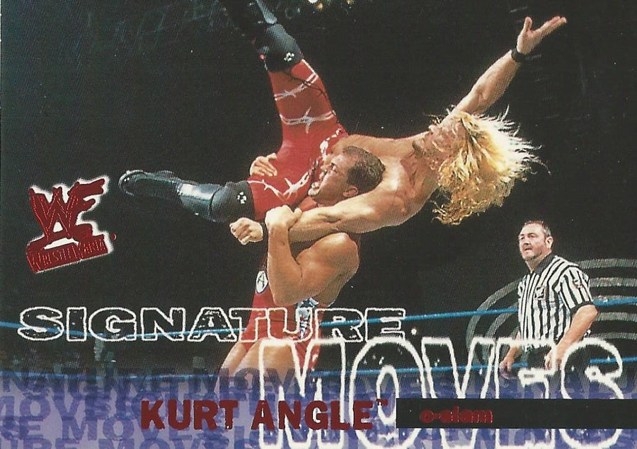 WWF Fleer WrestleMania 2001 Kurt Angle 3 of 15 SM