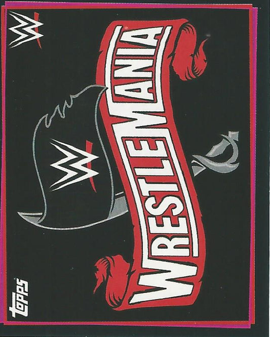 WWE Topps Road to Wrestlemania Stickers 2021 Logo #120