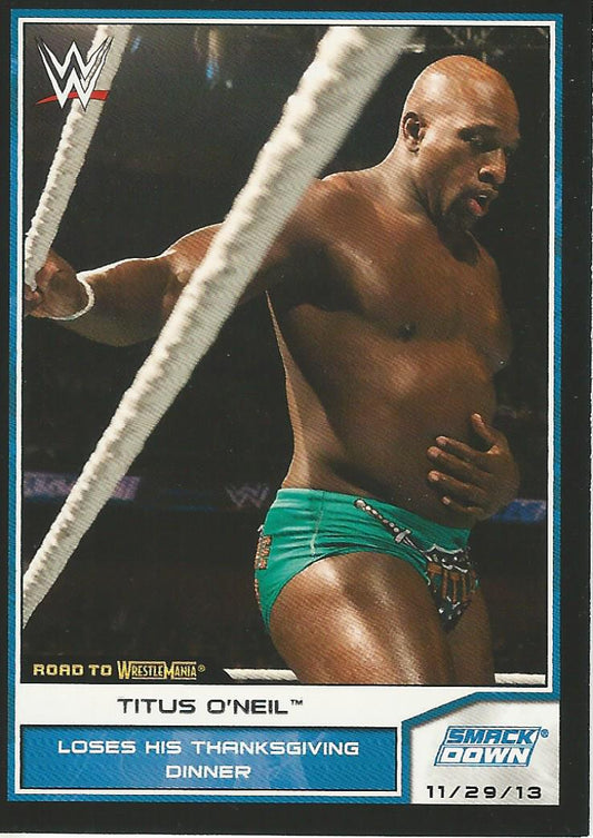 WWE Topps Road to Wrestlemania 2014 Titus O'Neil #60