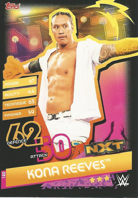WWE Topps Slam Attax Reloaded 2020 Kona Reeves #120 NXT
