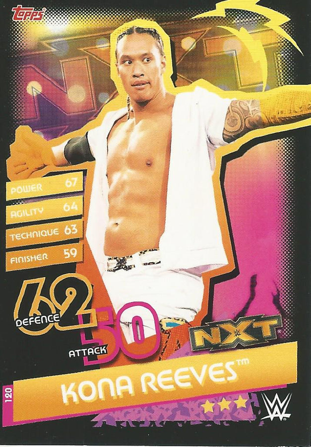 WWE Topps Slam Attax Reloaded 2020 Kona Reeves #120 NXT
