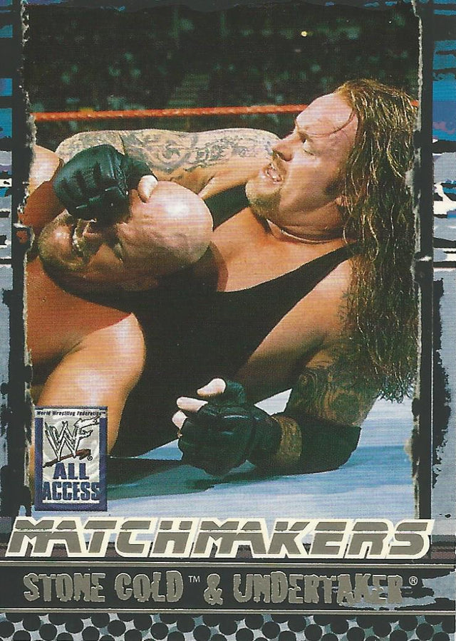 WWF Fleer All Access 2002 Undertaker and Stone Cold MM 12 of 15 trading card PW Catalog