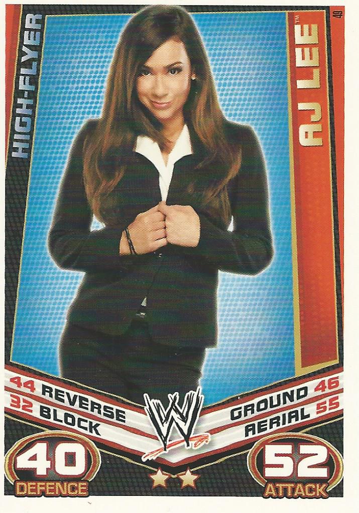 WWE Topps Slam Attax Rebellion 2012 AJ Lee #49