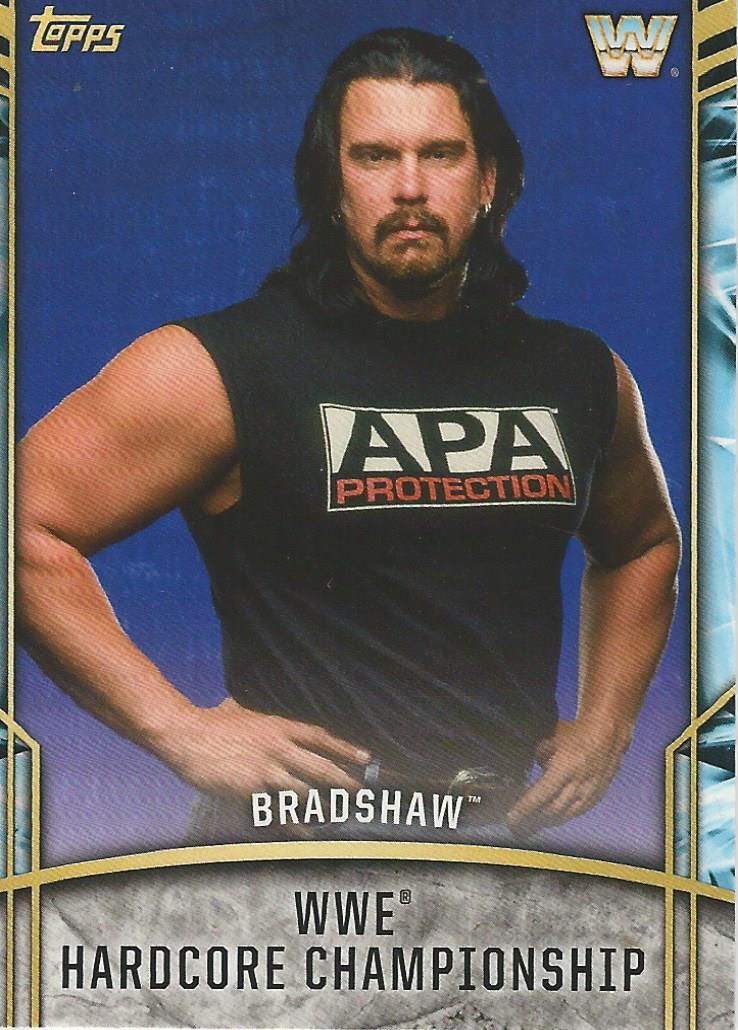 WWE Topps Legends 2017 Bradshaw RC-20 trading card PW Catalog