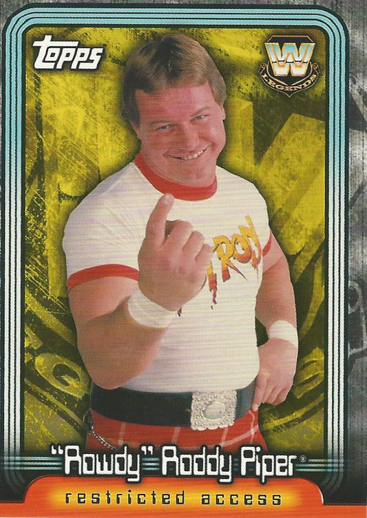 WWE Topps Insider 2006 Rowdy Roddy Piper L14 trading card PW Catalog