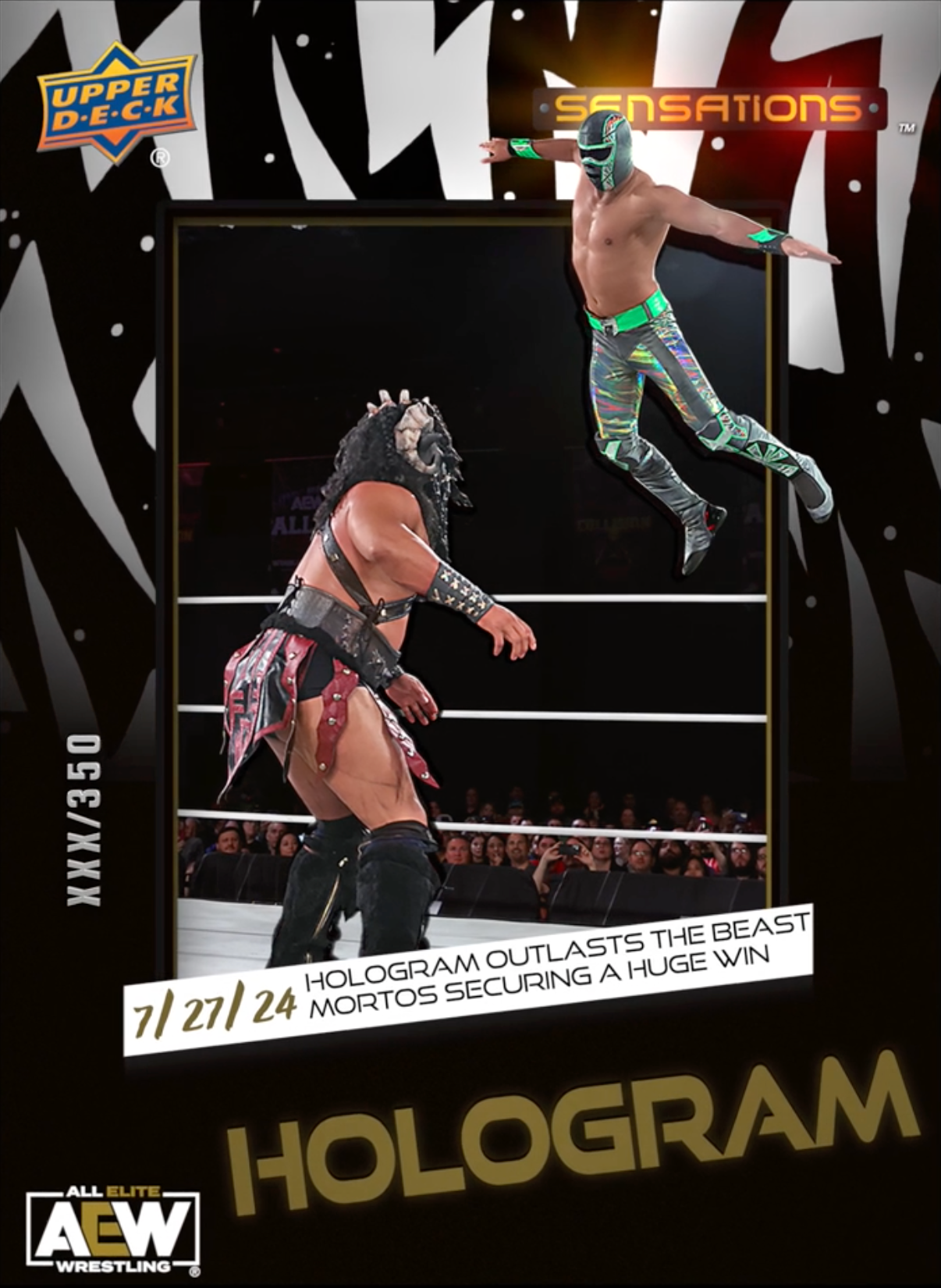7/27/24 – Hologram – Hologram Outlasts the Beast Mortos Securing a Huge Win trading card PW Catalog