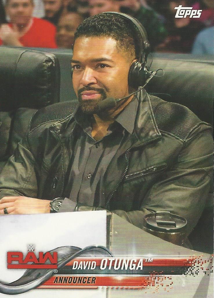 WWE Topps Then Now Forever 2018 David Otunga #121