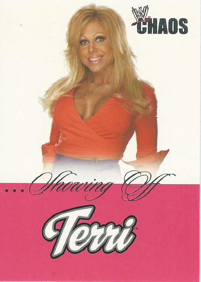 WWE Fleer Chaos 2004 Terri Runnels SO 11 of 16 trading card PW Catalog
