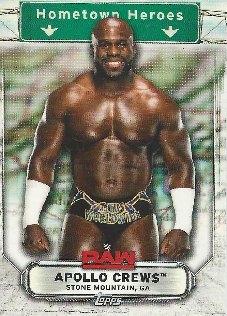 WWE Topps Raw 2019 Apollo Crews HH-2 trading card PW Catalog