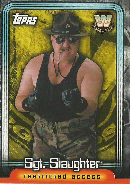 WWE Topps Insider 2006 SGT Slaughter L15 trading card PW Catalog